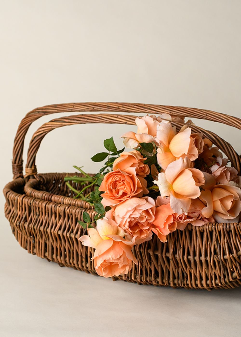 Wicker Garden Harvest Basket Oval - Menagerie Farm & Flower