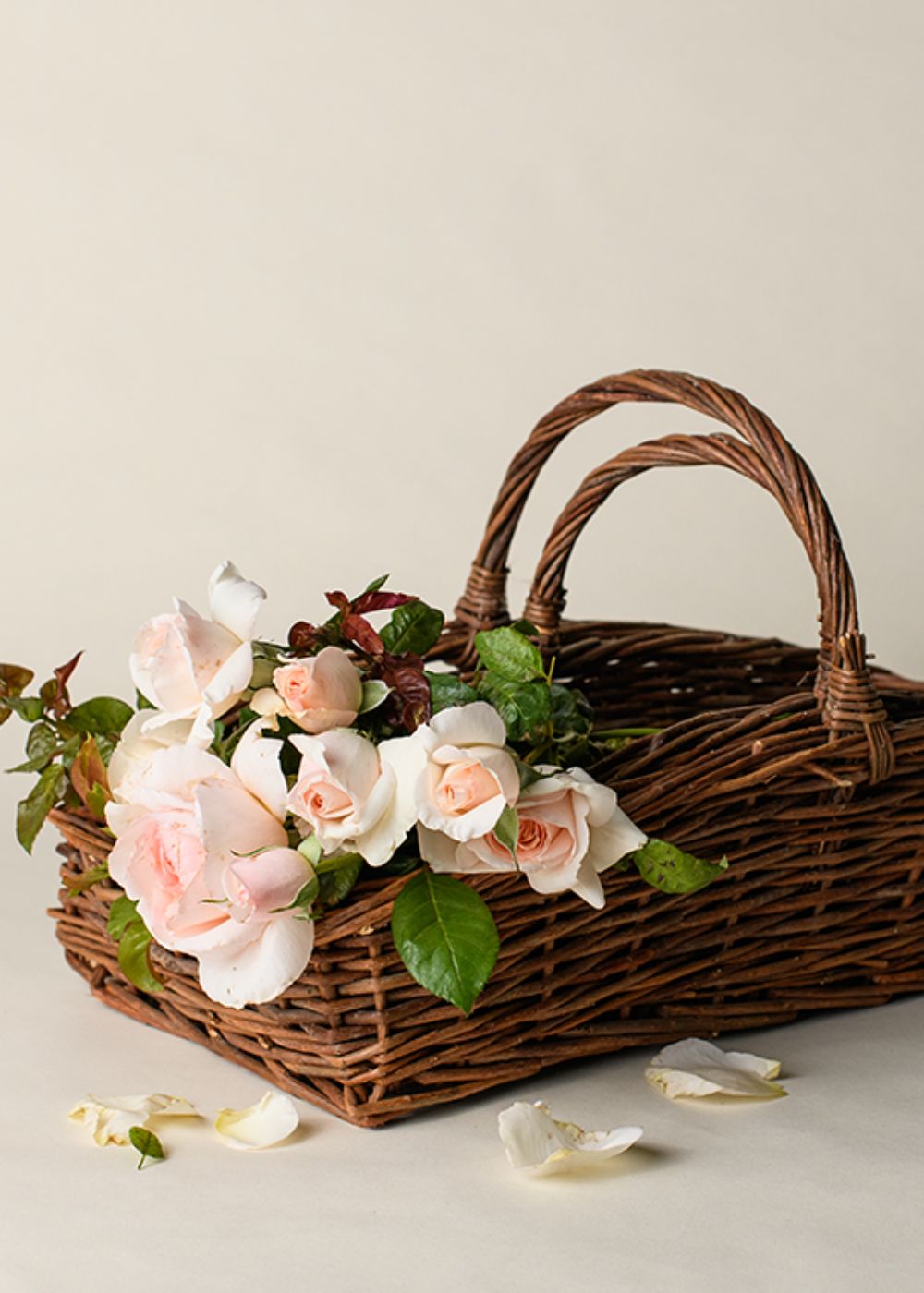 Wicker Garden Harvest Basket Rectangular - Menagerie Farm & Flower