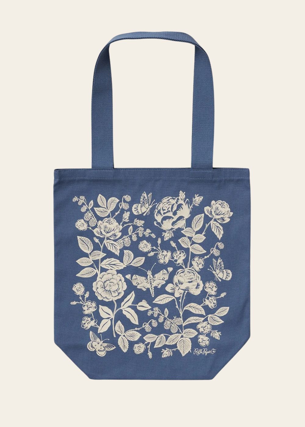 English Rose Canvas Tote Bag