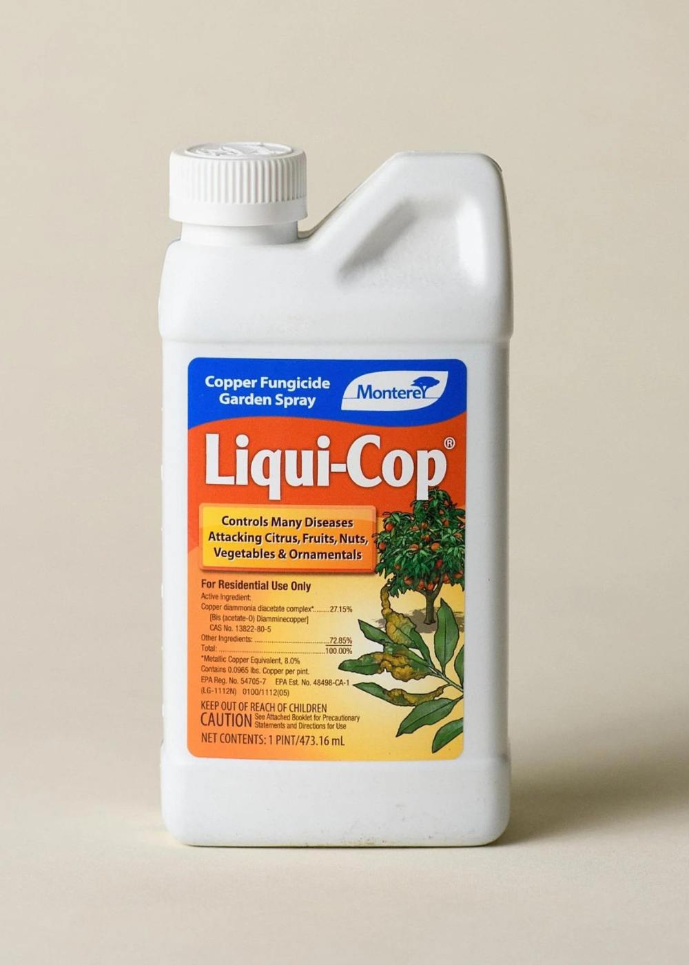 copper fungicide garden spray pt Monterey Liqui-Cop Fungicide