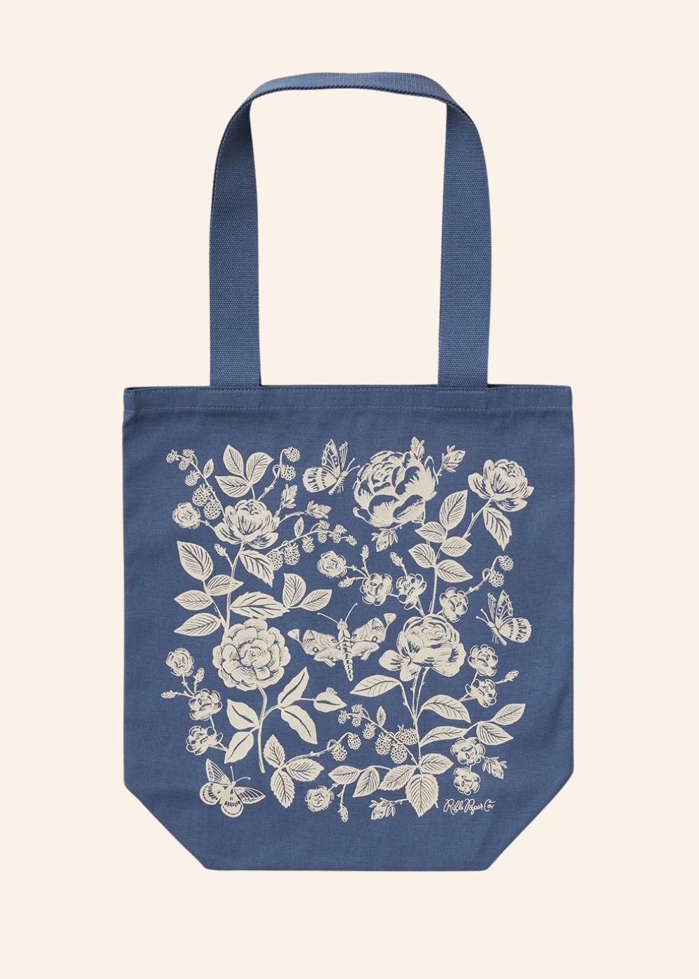 English Rose Canvas Tote Bag