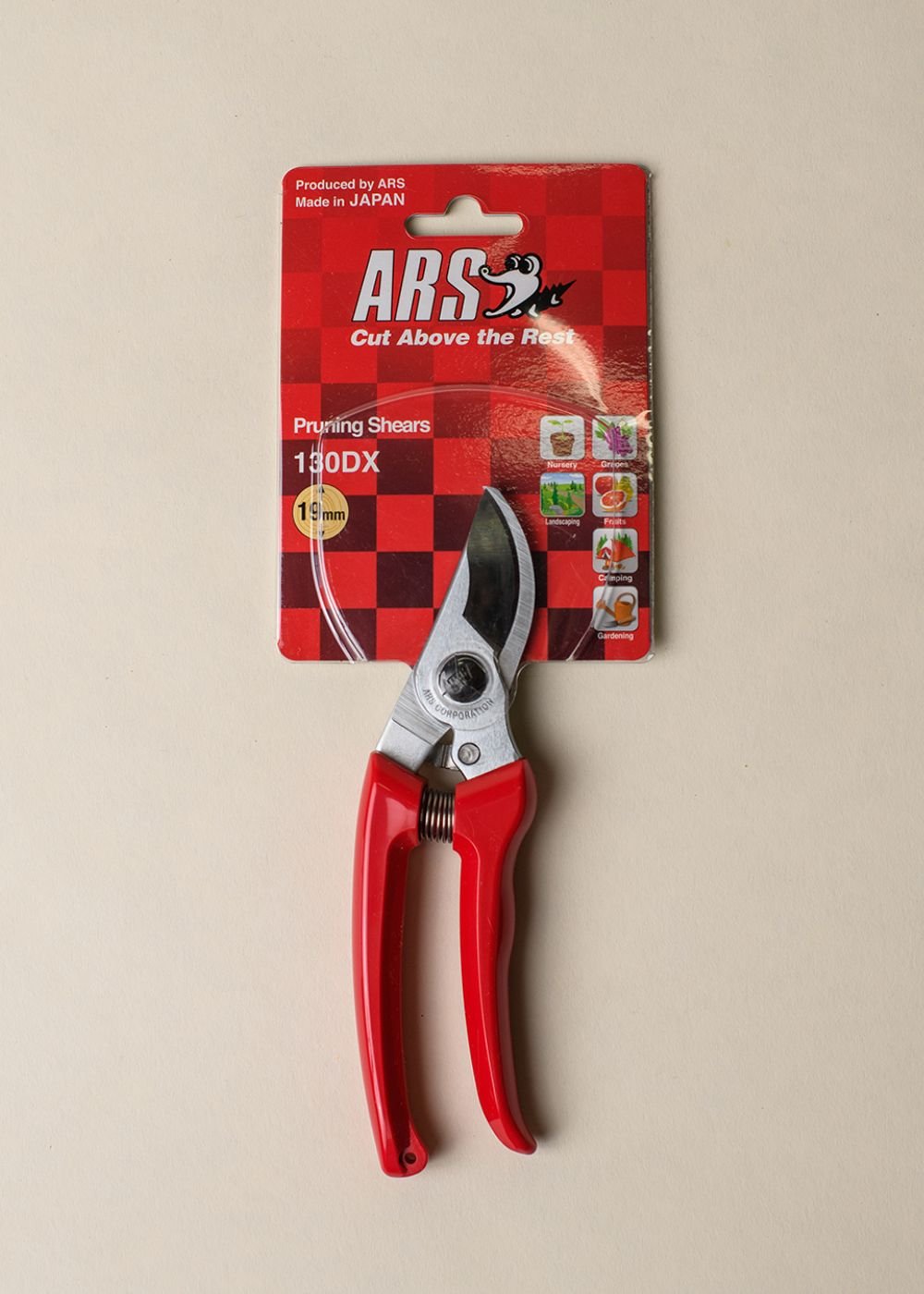 ARS 7 - Inch Bypass Pruner Red - Menagerie Farm &amp; Flower
