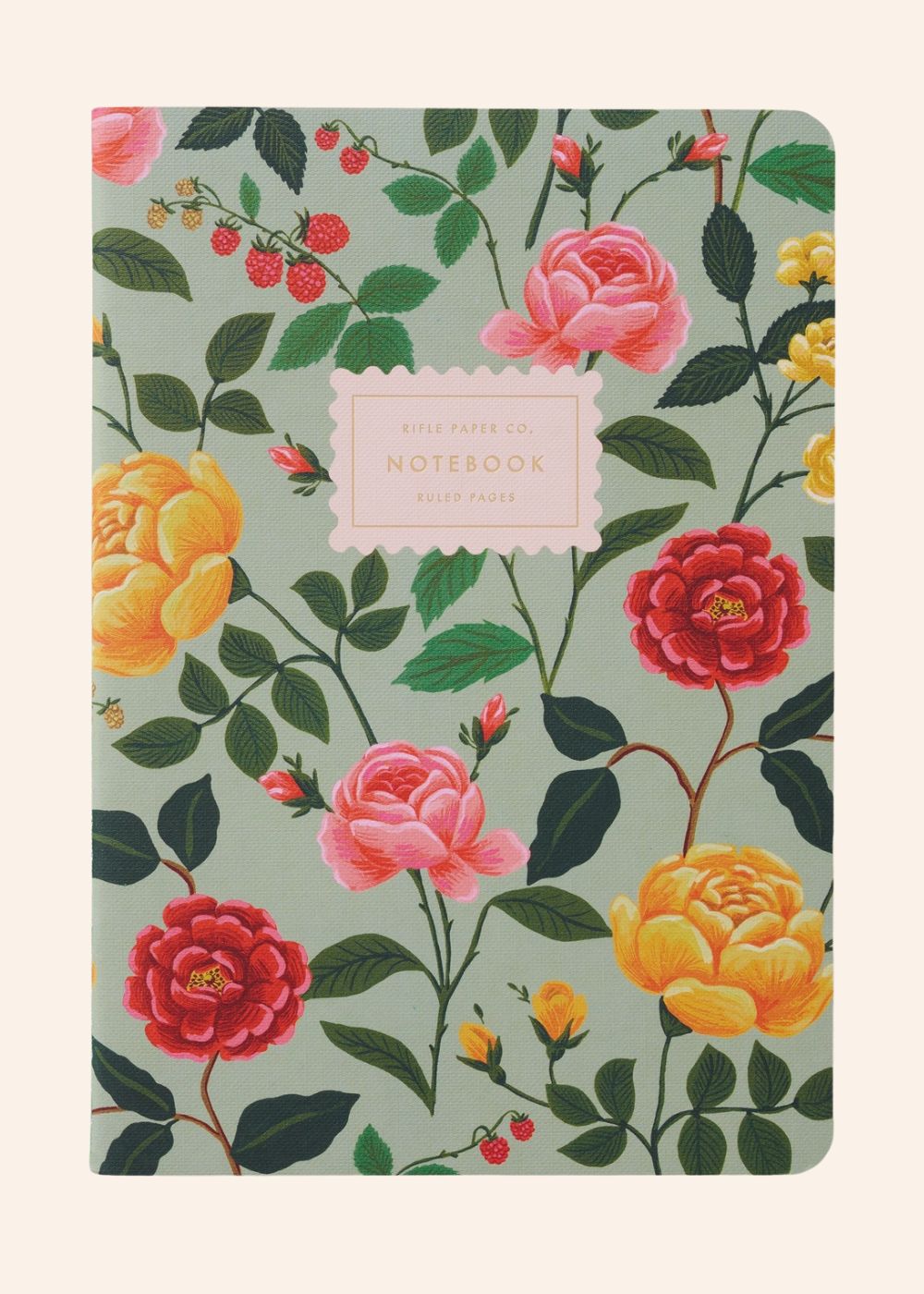 Blooming Rose Stitched Notebook Set - Menagerie Farm &amp; Flower