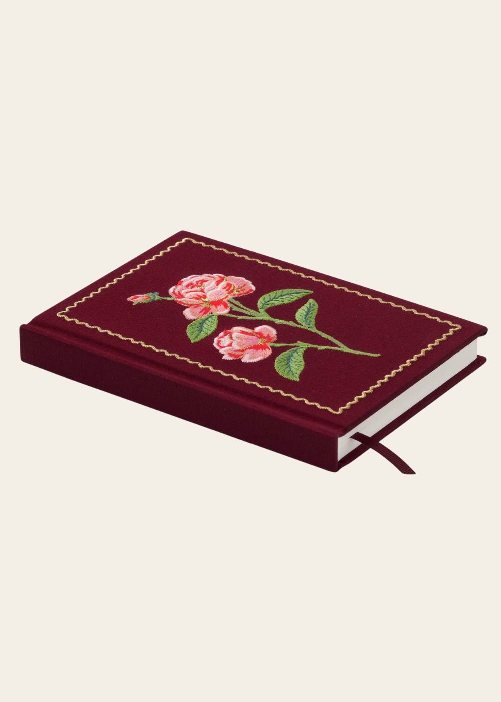 Embroidered Rose Journal - Menagerie Farm & Flower
