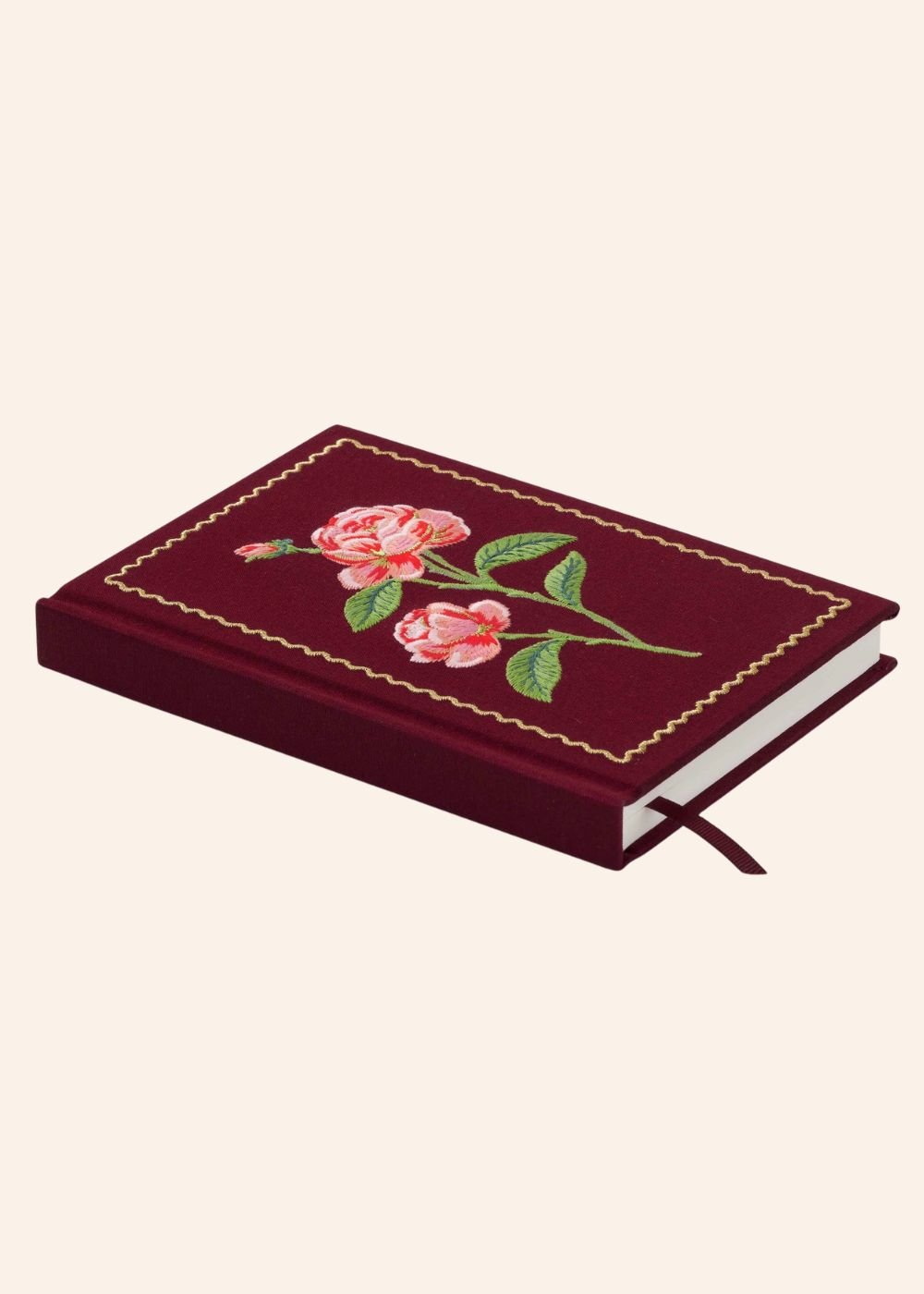 Embroidered Rose Journal - Menagerie Farm & Flower
