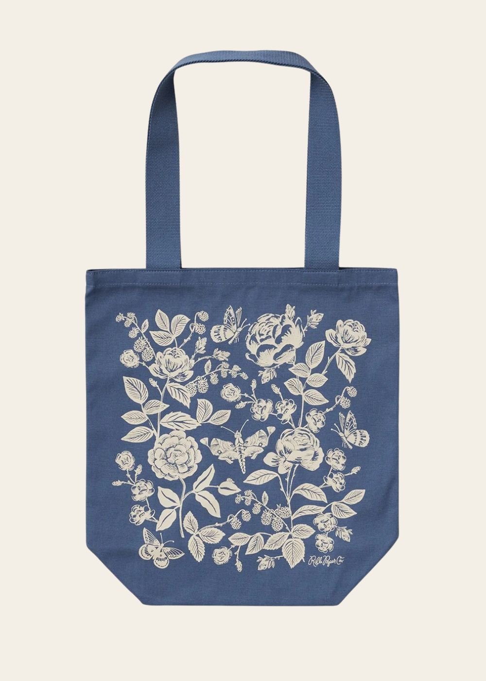 English Rose Canvas Tote Bag - Menagerie Farm & Flower