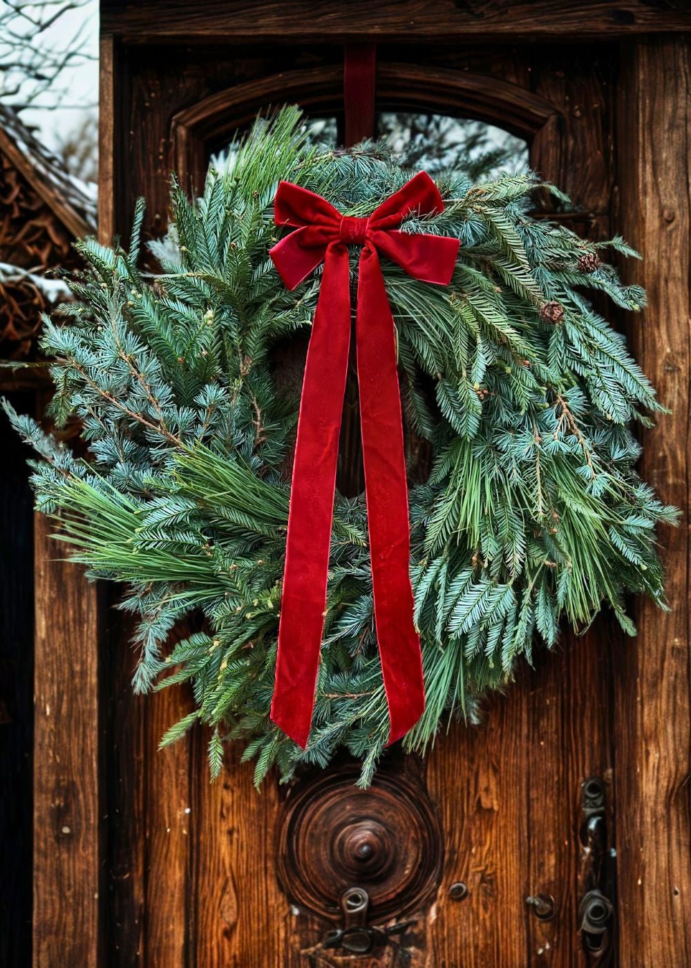 Heritage Greens Holiday Wreath - Menagerie Farm & Flower