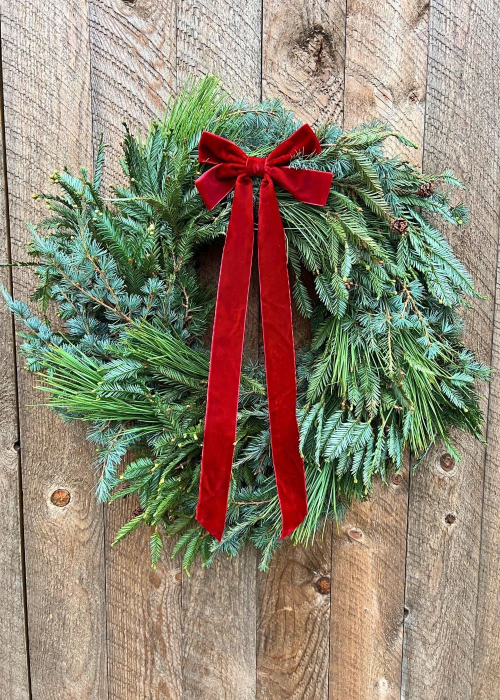 Heritage Greens Holiday Wreath - Menagerie Farm & Flower