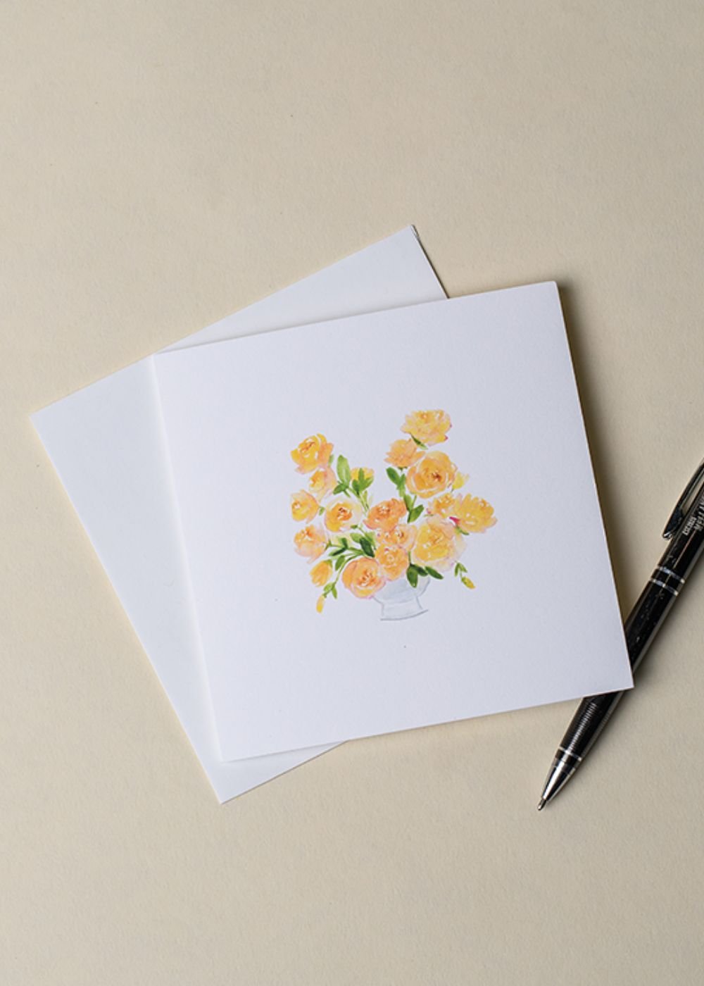 Honey Dijon Garden Rose Notecards - Menagerie Farm & Flower