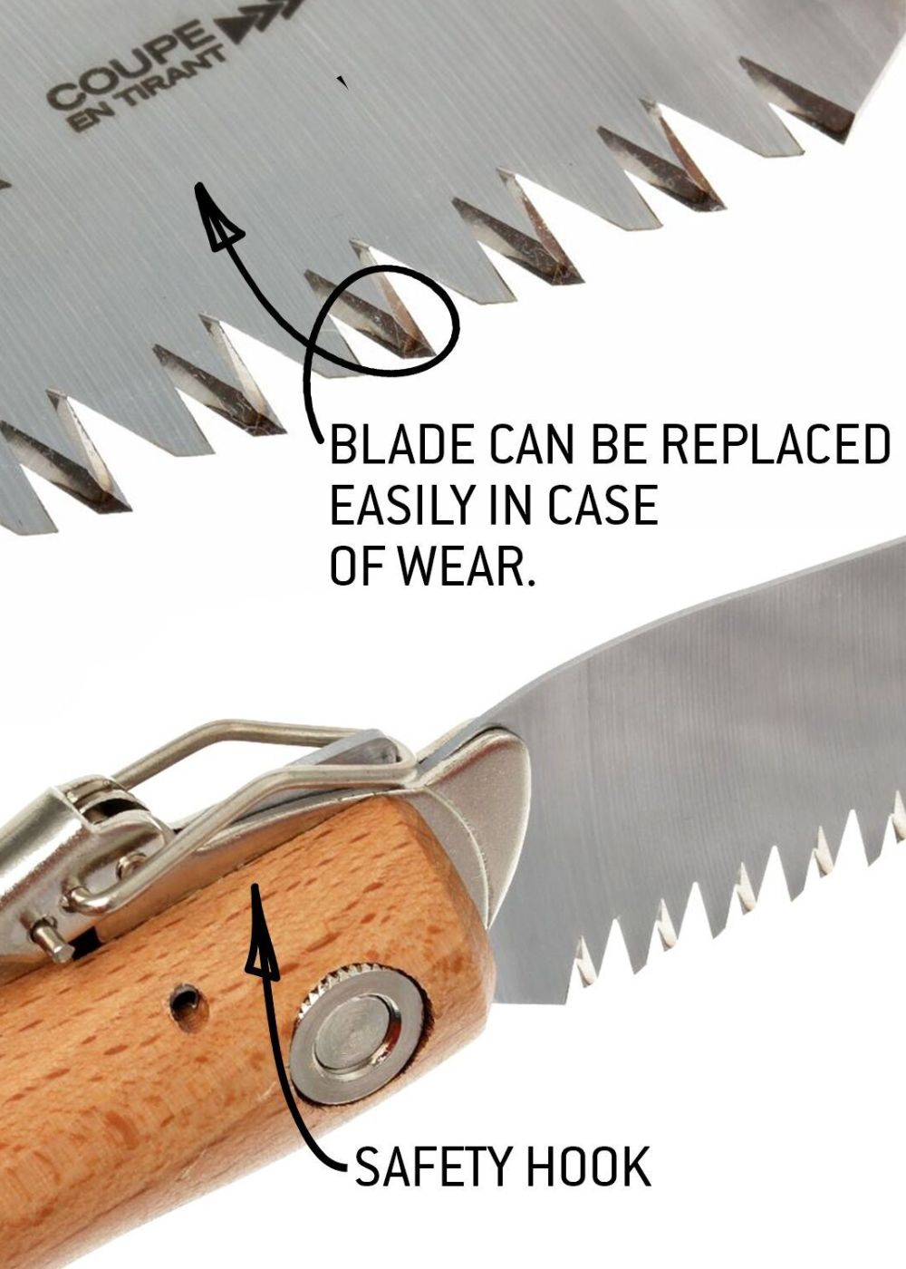 Opinel No.18 Folding Carbon Saw - Menagerie Farm & Flower