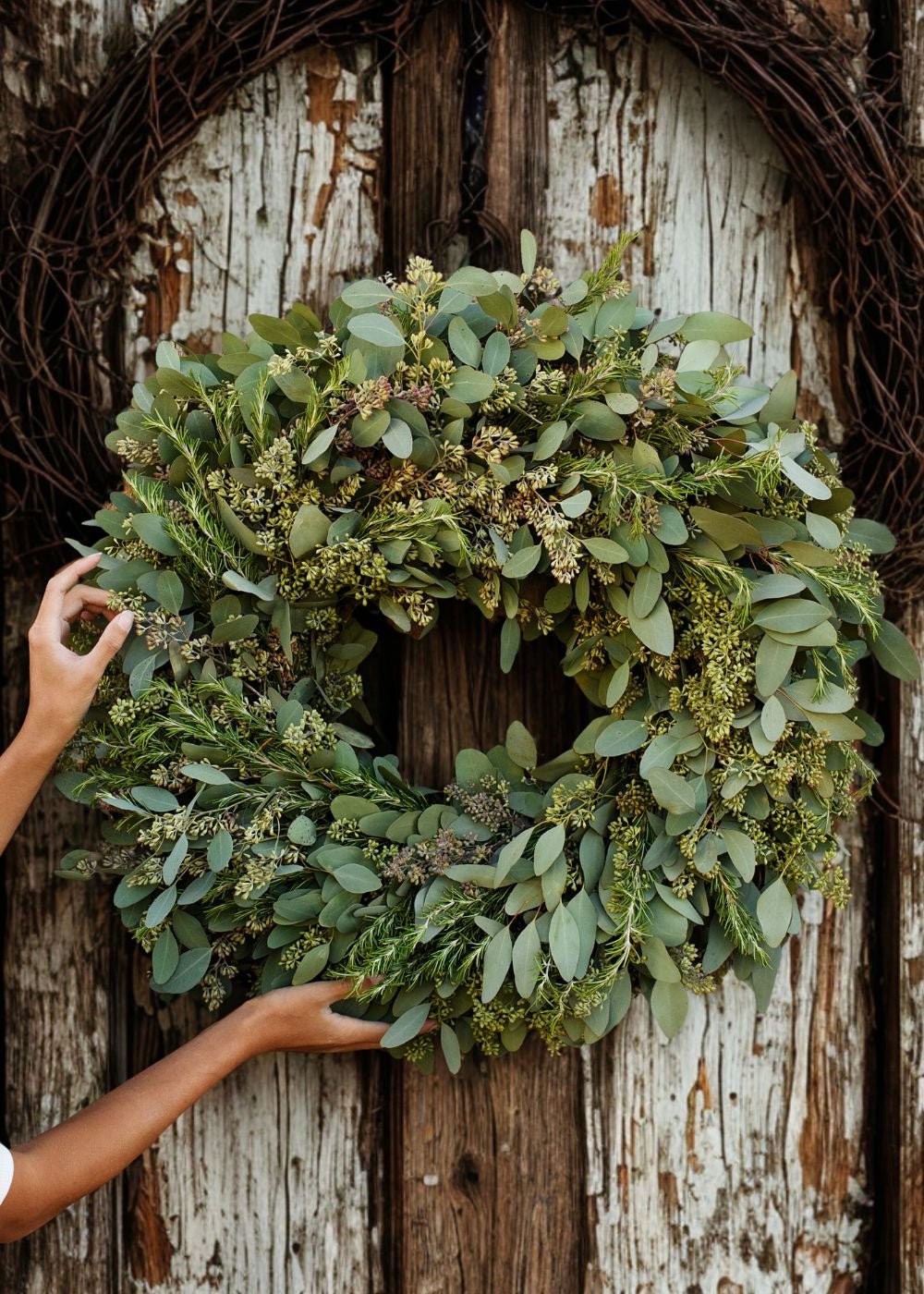 Winter Herb Holiday Wreath - Menagerie Farm & Flower