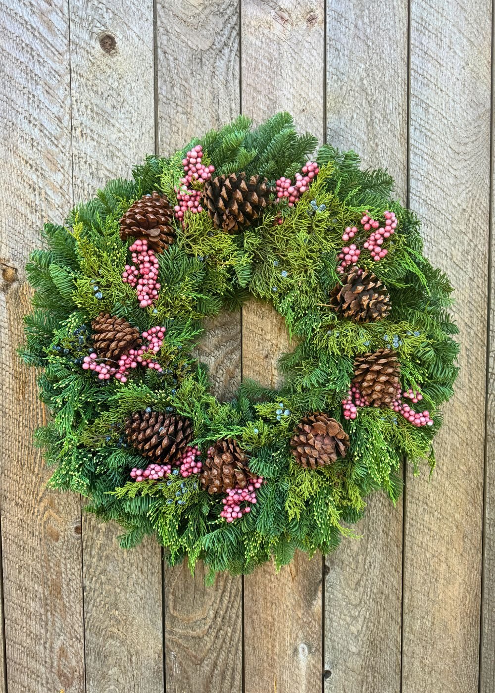 Winterberry Elegance Holiday Wreath - Menagerie Farm &amp; Flower