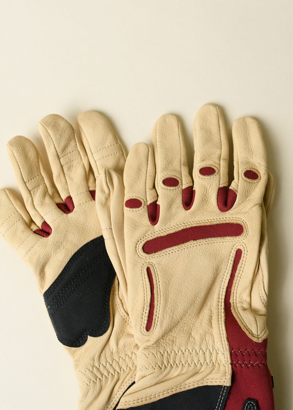 Women's Leather Rose Gauntlet Gardening Gloves - Menagerie Farm & Flower