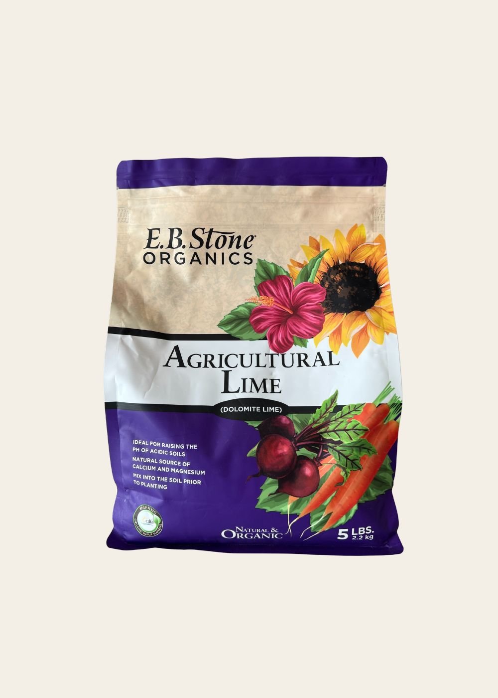 Agricultural Lime 5lb Bag - Menagerie Farm &amp; Flower