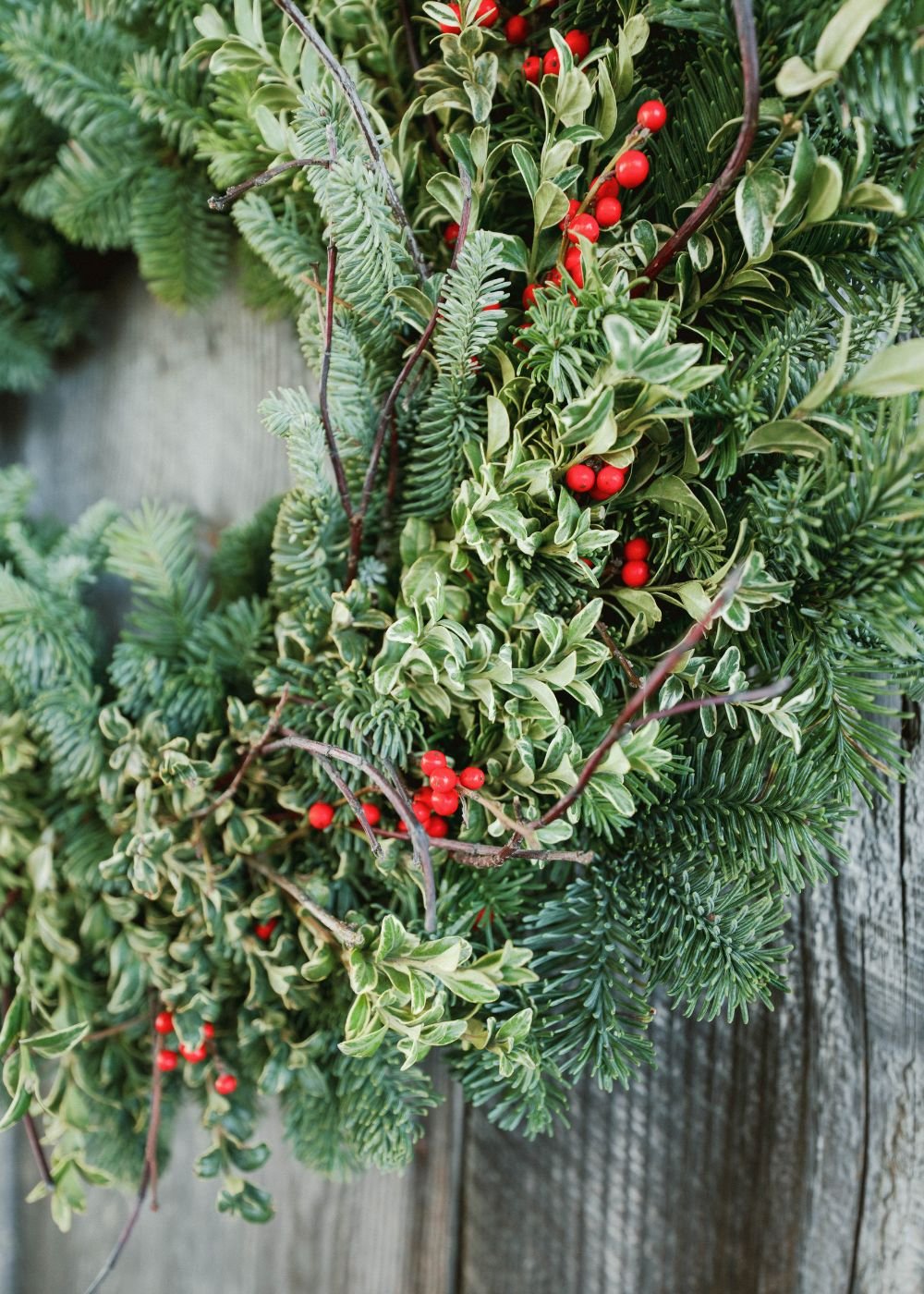 Berrylicious Holiday Wreath - Menagerie Farm &amp; Flower