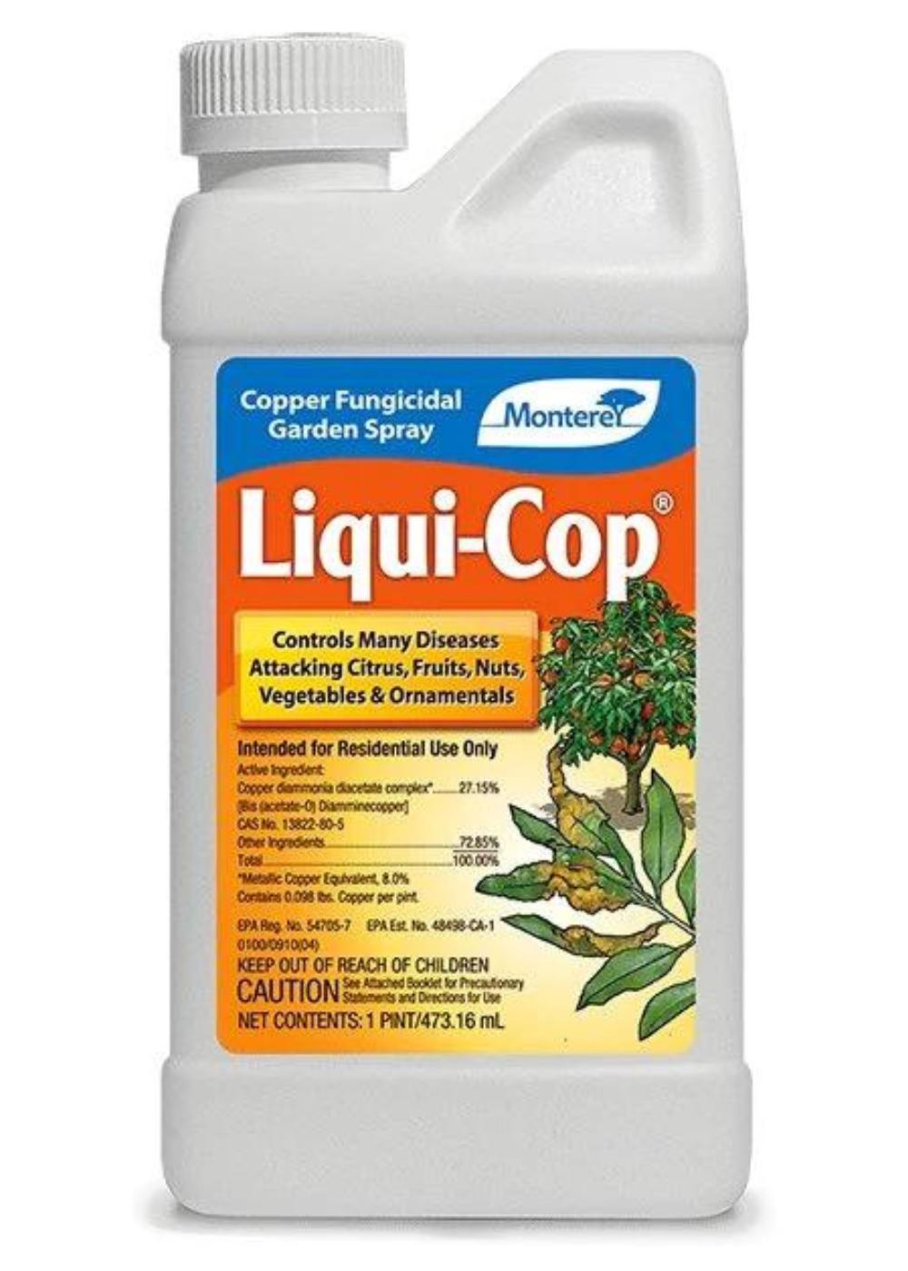 Liqui-Cop Organic Fungicide 1 Pint - Menagerie Farm & Flower