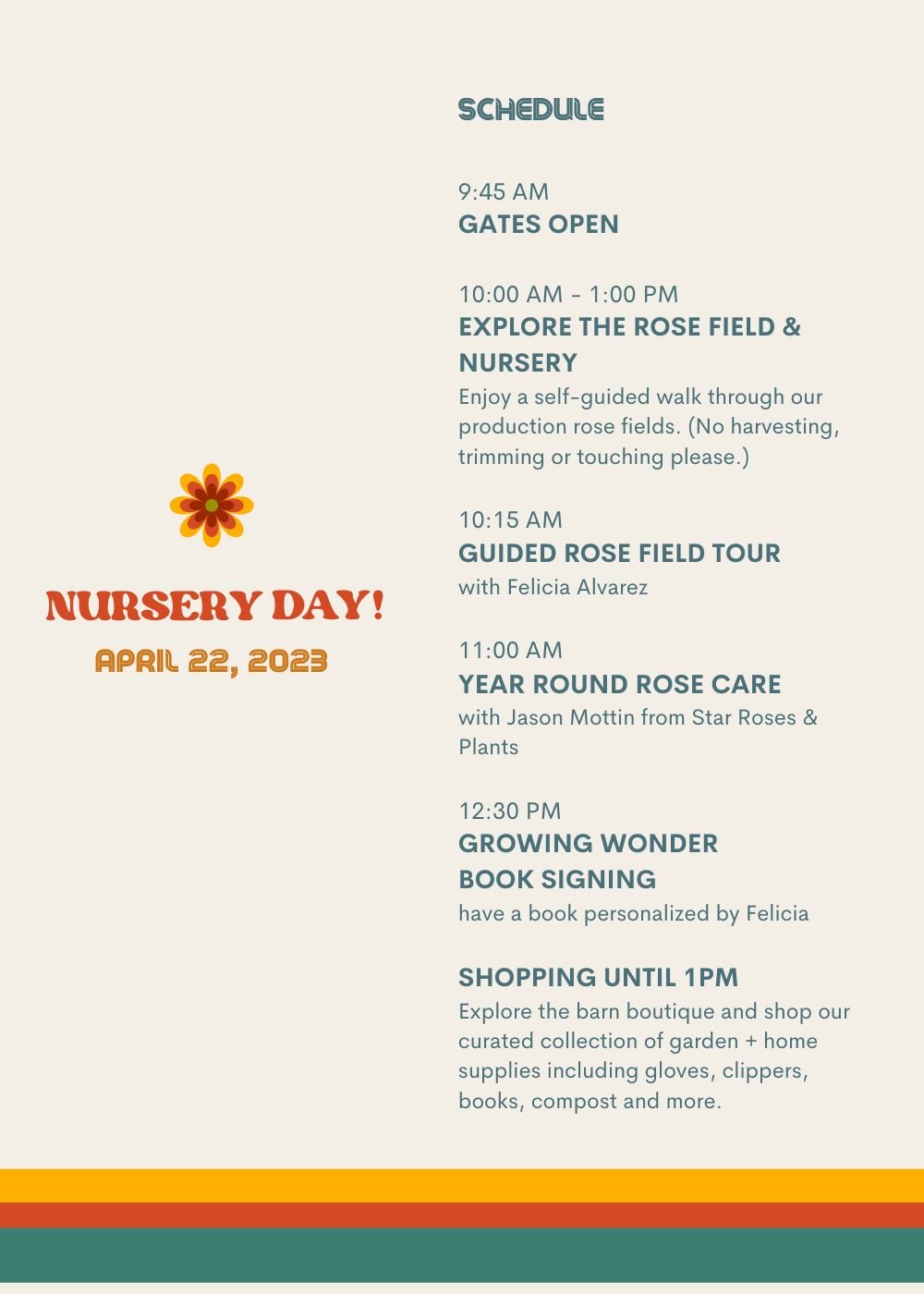 Nursery Day Open House | April 22, 2023 - Menagerie Farm & Flower