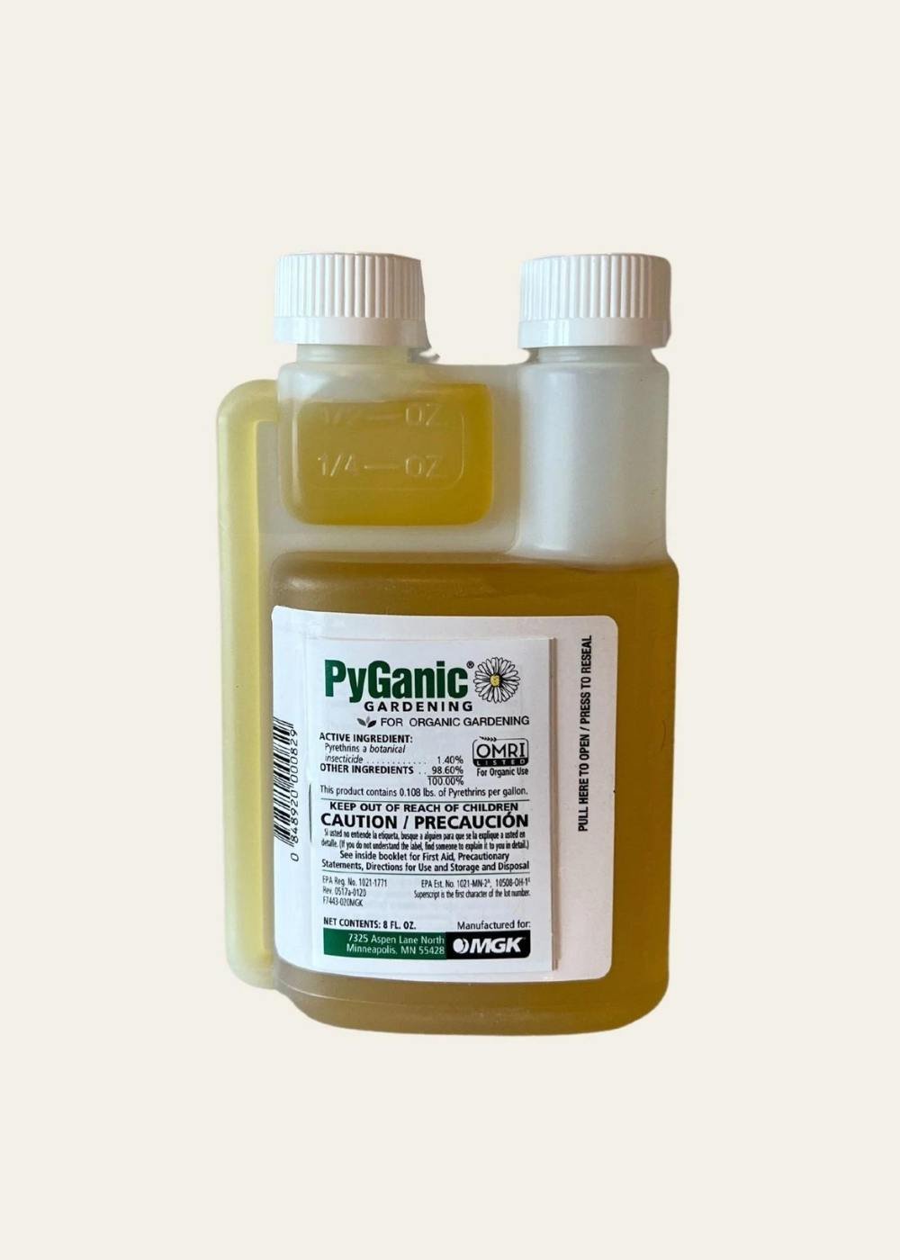 PyGanic Gardening 8oz Botanical Insecticide Pyrethrin Concentrate ...