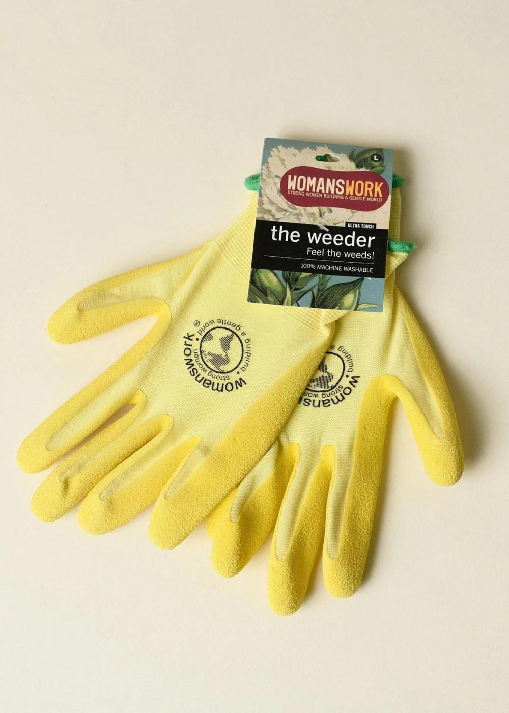 latex gardening gloves Womanswork Latex Weeder Gloves Yellow